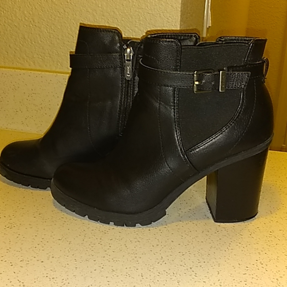 Black ankle high boots by Circus size 8.5